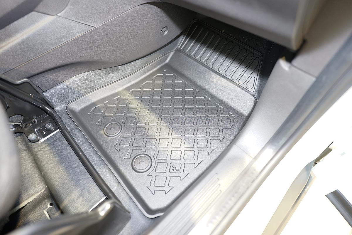 3D Automatten voor Ford Transit Courier (2014-2023), 2-zits - TPE-Rubber - 2-delig