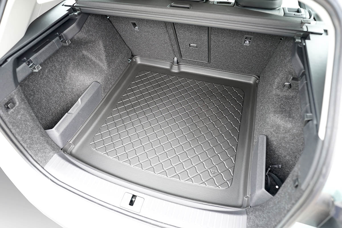 Guardliner kofferbakmat voor Skoda Enyaq iV (ook Coupe) vanaf 2021- (ook facelift na 2025), lage laadvloer - TPE-Rubber