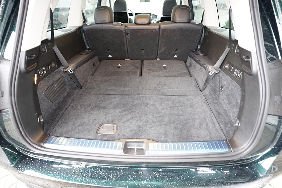 Guardliner kofferbakmat voor Mercedes GLS (X167) (vanaf 2019), 7-zits, ingeklapte 3e zitrij. - TPE-Rubber