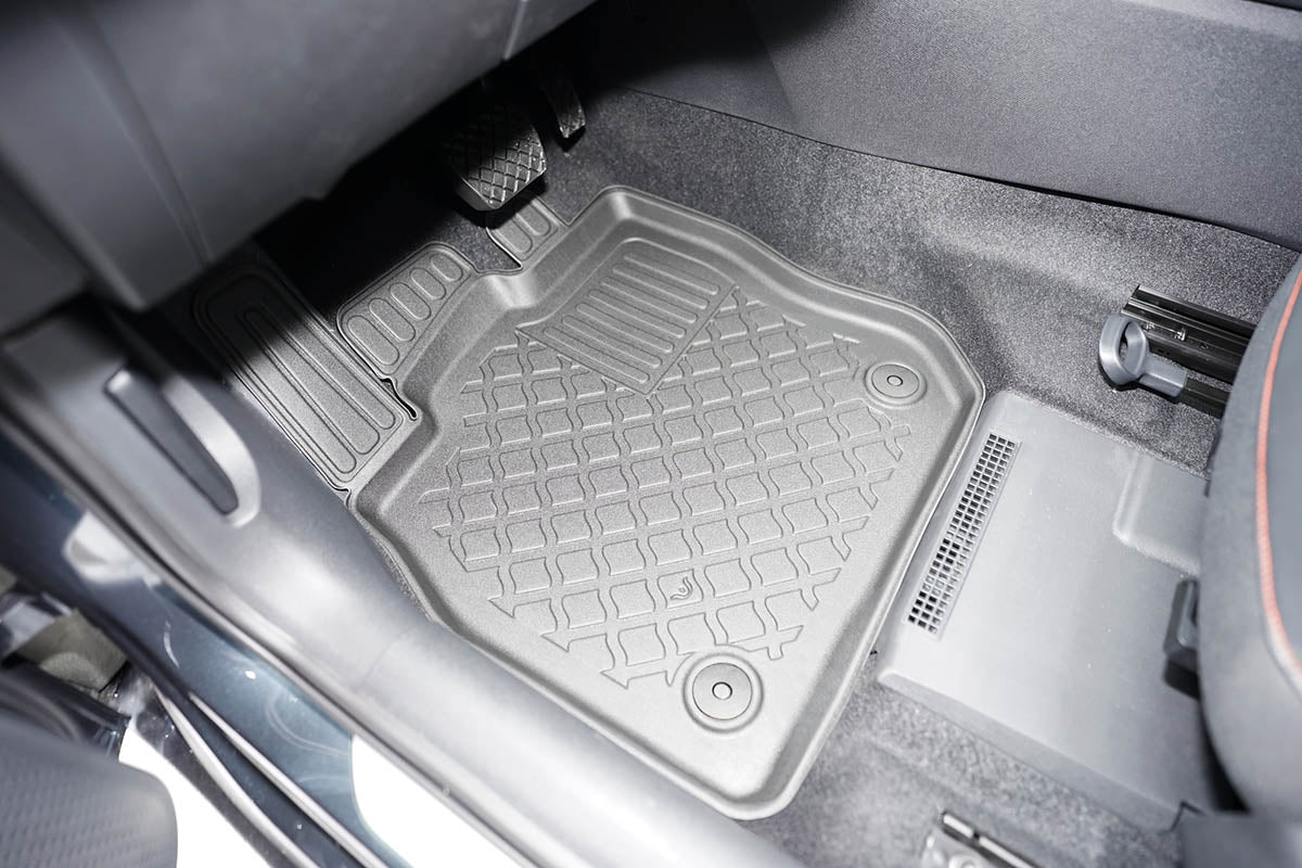3D Automatten voor Seat Leon 4 (KL) MHEV en Volkswagen Golf 8 Variant MHEV (vanaf 2020-) - TPE-Rubber - 4-delig