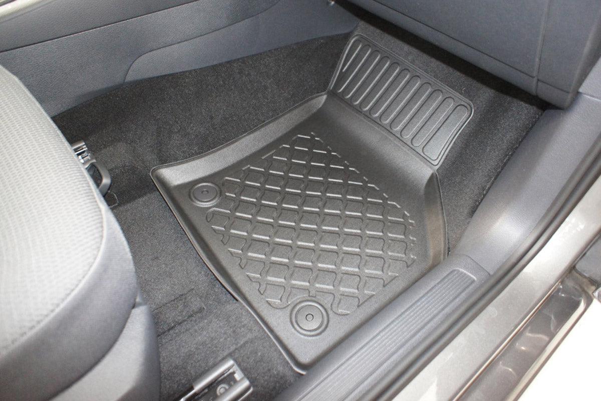 3D Automatten voor Volkswagen Golf 7, Golf 8 en Seat Leon 3 (5F) (vanaf 2012-) - TPE-Rubber - 4-delig