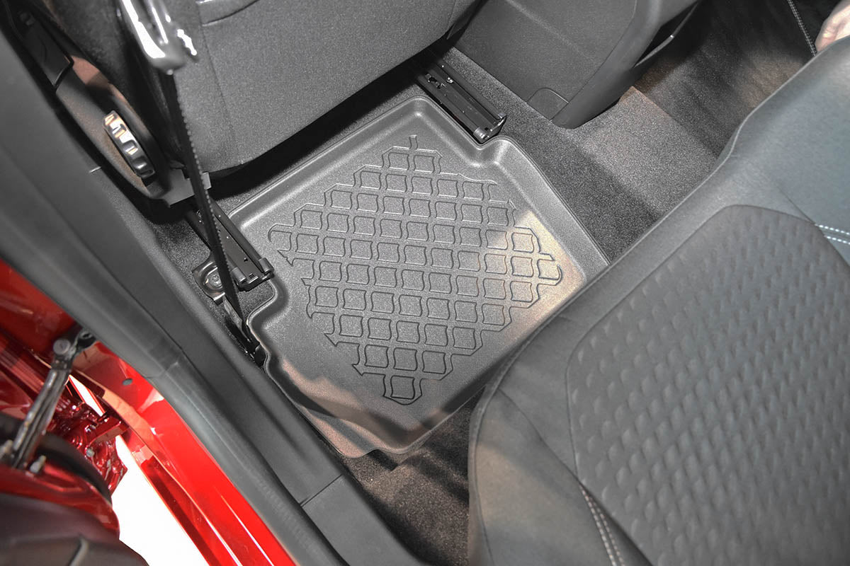 3D Automatten voor Ford Fiesta (vanaf 2017) en Ford Puma (vanaf 2019-) - TPE-Rubber - 4-delig