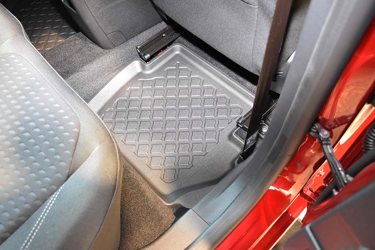 3D Automatten voor Ford Fiesta (vanaf 2017) en Ford Puma (vanaf 2019-) - TPE-Rubber - 4-delig