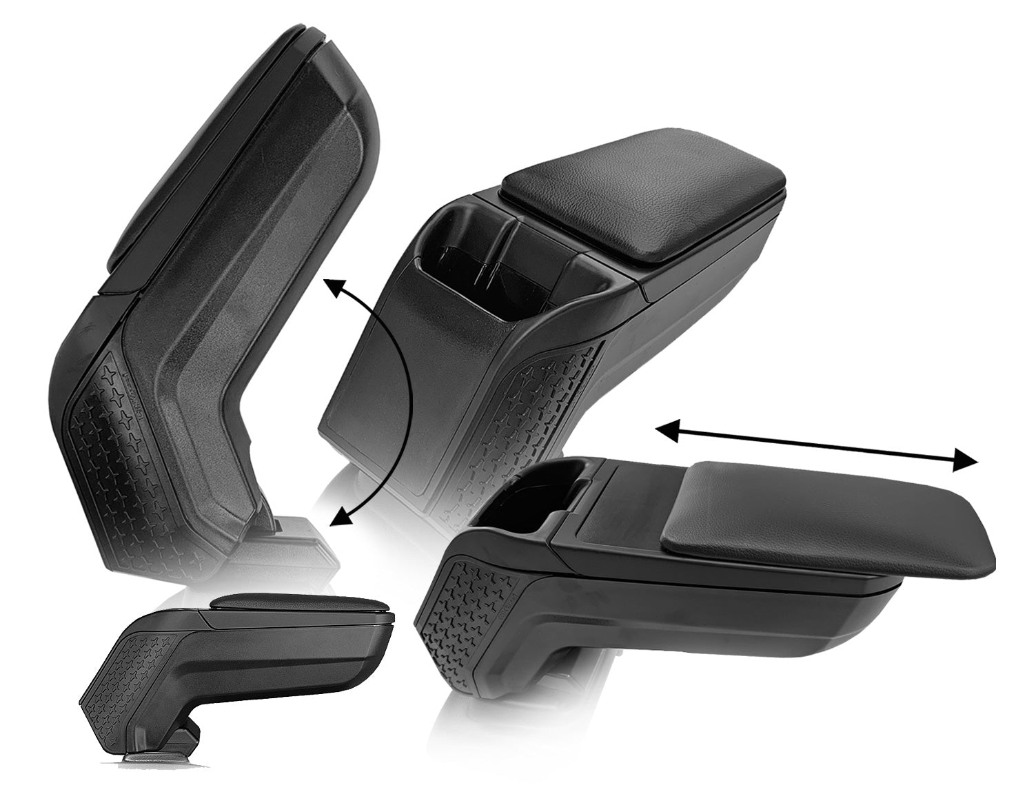 Armsteun voor Opel Astra H 2004-2010 - Kunstleer - Zwart