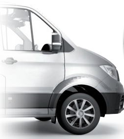 Wieldoppen Craft Zwart & Zilver 16 inch (bolle velgen) bedrijfswagen - 4 stuks