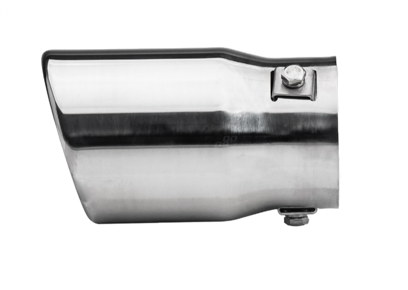 Universeel RVS uitlaat sierstuk 1x76mm - MT 017