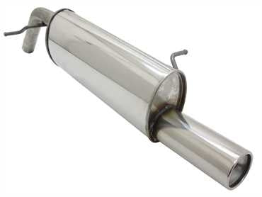 Novus RVS einddemper voor Peugeot 208 - 1x90 mm