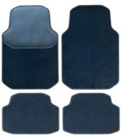 Automatten voor Universele automatten zwart met zwarte stiksels - 4-delig - Naaldvilt - 4-delig - Complete set