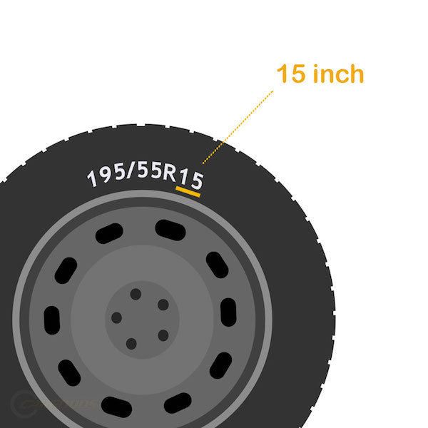 Wieldoppen Rapide zilver zwart 15 inch - 4 stuks