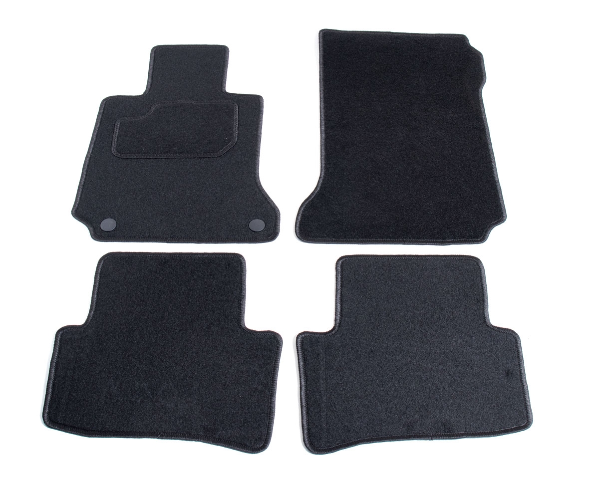 Automatten op maat - zwart stof - Mercedes C-klasse W204 sedan/touring vanaf 2007 afbeelding