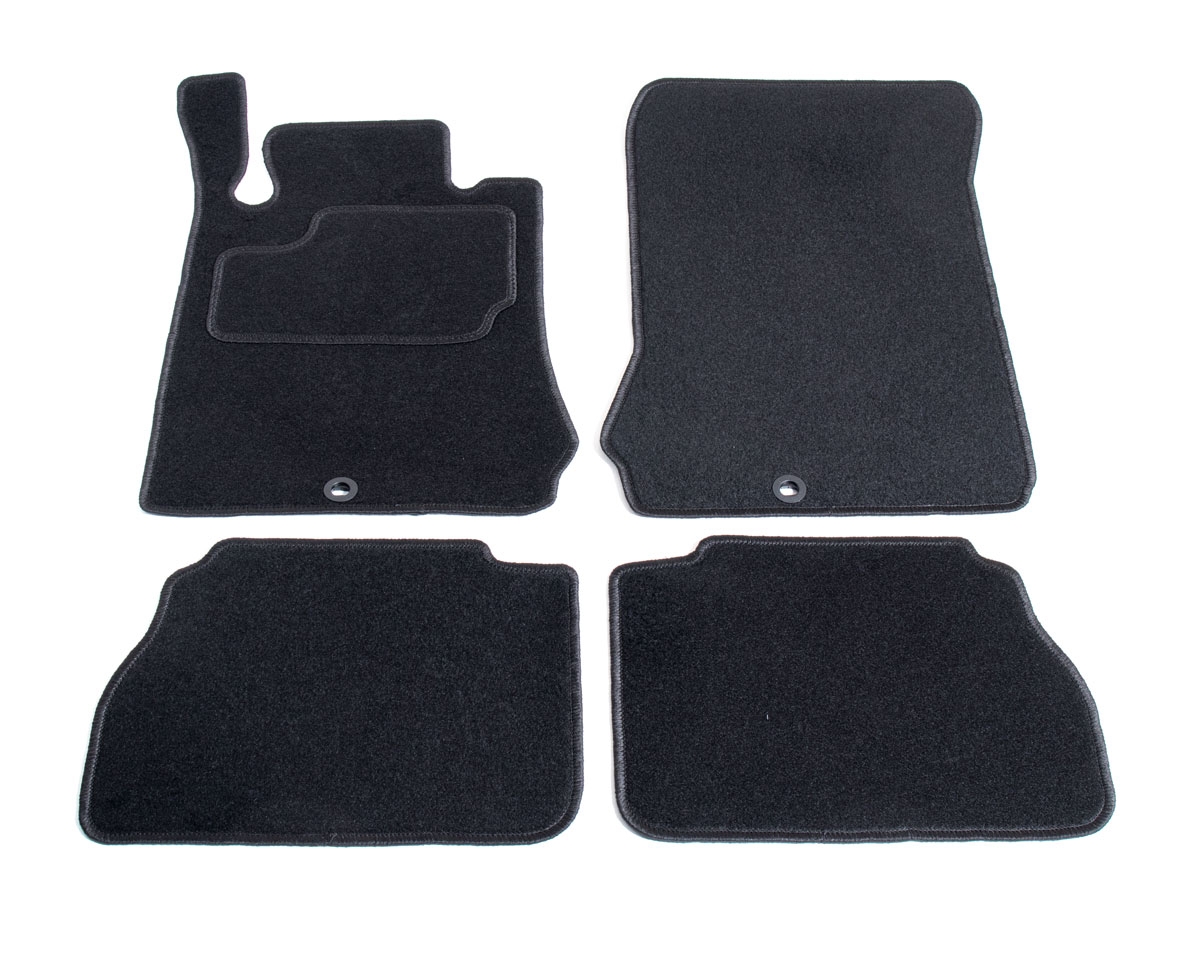 Automatten op maat - zwart stof - Mercedes E-klasse W210 sedan/touring 1995-2002 afbeelding