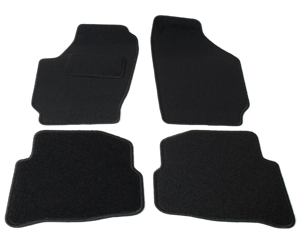 Automatten op maat - zwart stof - Seat Ibiza 6L en Seat Cordoba 2002-2008 afbeelding