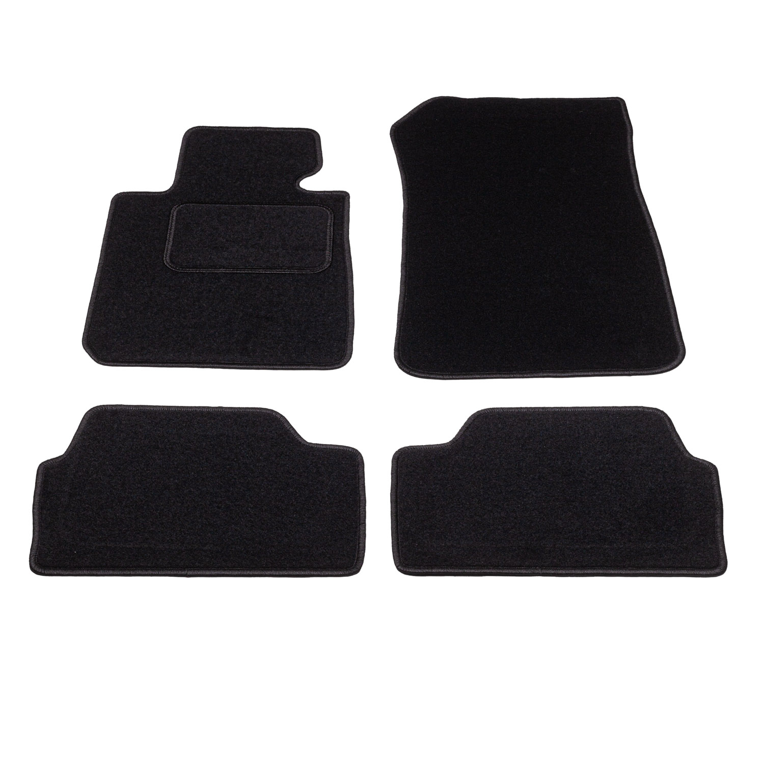 Automatten op maat - zwart stof - BMW 1-Serie E82 / E88 2004-2013 afbeelding