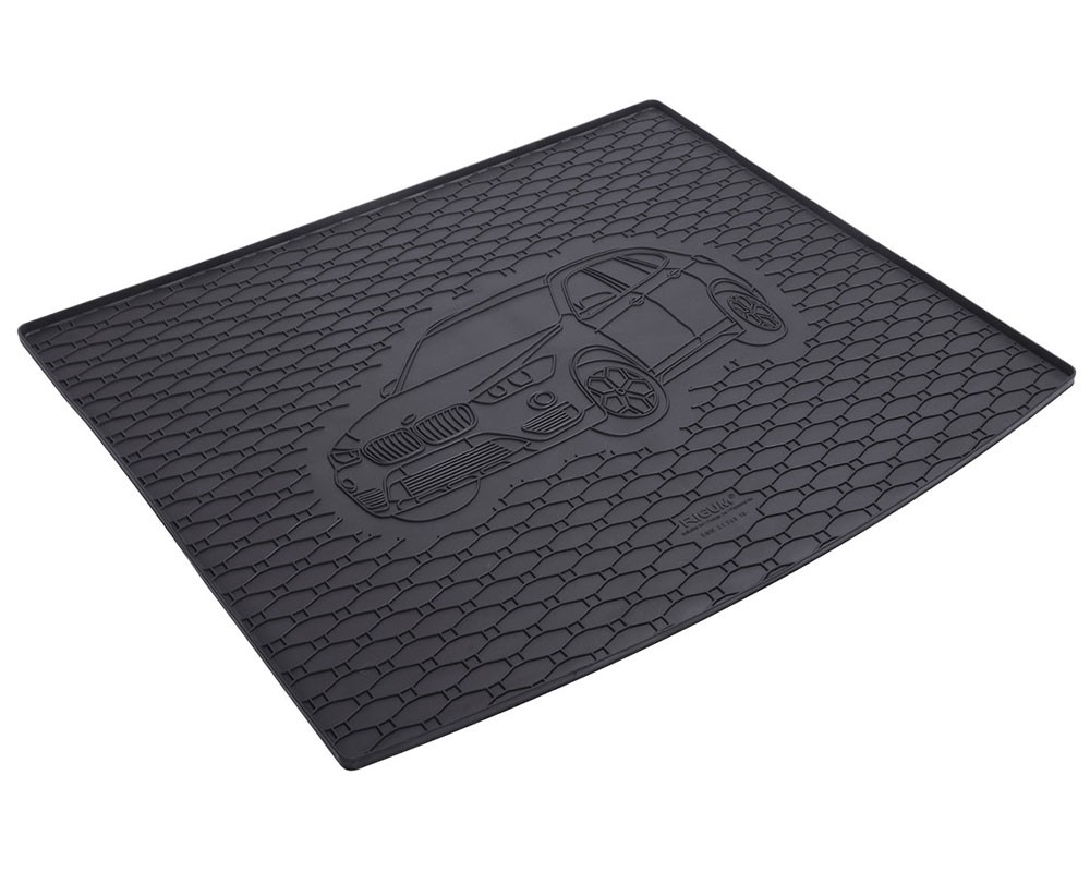Rubber kofferbakmat met opdruk BMW X1 en X1e F48 vanaf 2016 en BMW X1