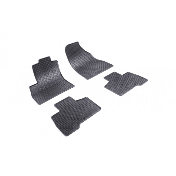 Rubber automatten voor Citroën Nemo Multispace (2008-2017), Fiat Qubo (2008-2017), Peugeot Bipper Tepee (2008-2017)