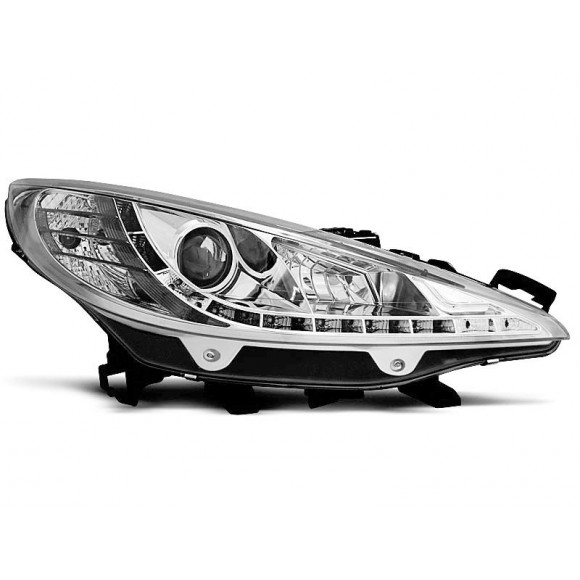 Koplampen met LED verlichting PEUGEOT 207 - Chroom | KLPE220 Koplampen met LED verlichting PEUGEOT 207 - Chroom | KLPE220