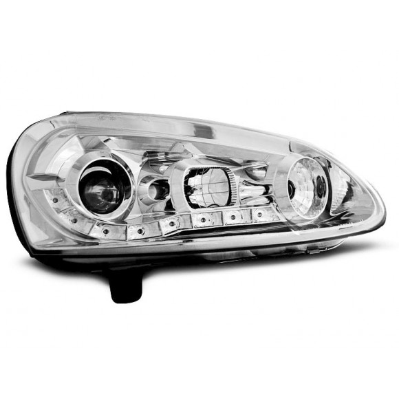 Koplampen met LED verlichting VW GOLF 5 - Chroom | KLVW980 Koplampen met LED verlichting VW GOLF 5 - Chroom | KLVW980