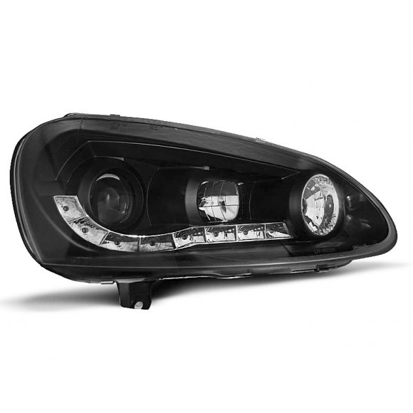 Koplampen met LED verlichting VW GOLF 5 - Zwart | KLVW990 Koplampen met LED verlichting VW GOLF 5 - Zwart | KLVW990