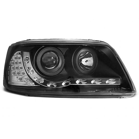 Koplampen met LED verlichting VW T5 - Zwart | KLVWA80 Koplampen met LED verlichting VW T5 - Zwart | KLVWA80