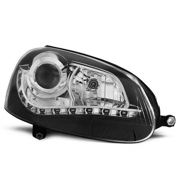 Koplampen met LED verlichting VW GOLF 5 - Zwart | KLVWG50 Koplampen met LED verlichting VW GOLF 5 - Zwart | KLVWG50