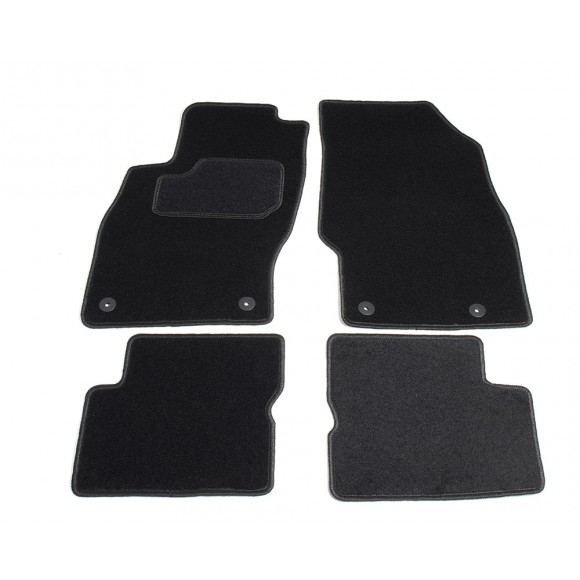 prins zingen namens Automatten op maat - Opel Corsa D, Corsa E vanaf 2006 - zwart stof