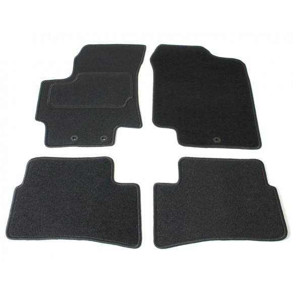 Automatten op maat - zwart stof - Kia Rio 2010-2011