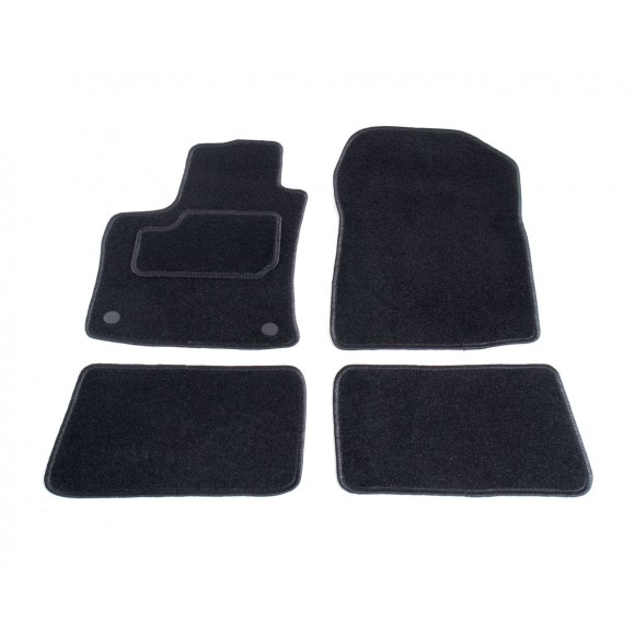 Automatten op maat - zwart stof - Renault Twingo 2 2007-2014