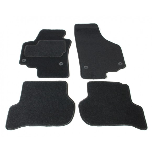 Automatten op maat - zwart stof - Seat Leon 1P 2005-2008