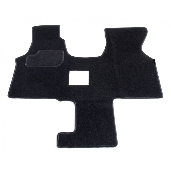 Automatten op maat - zwart stof - VW Transporter T4 - 2 stoelen 1990-2003