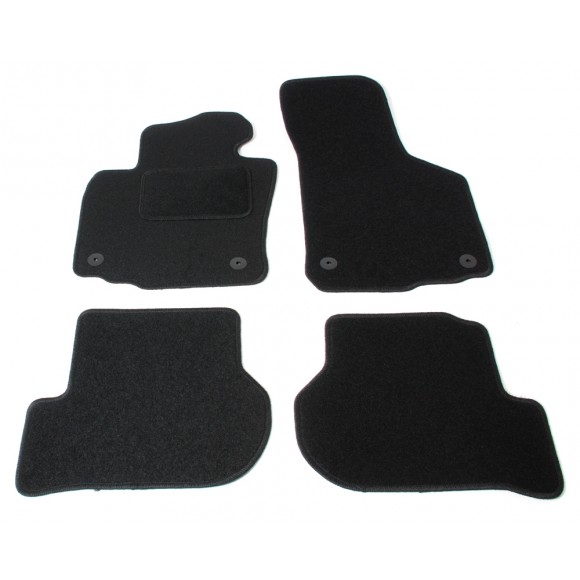 Automatten op maat - zwart stof - Seat Leon 1P/1P1 2005-2012 en Seat Toledo 2004-2009