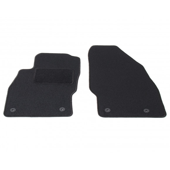 Automatten voorzijde - zwart stof - Opel Corsa D (2006-2014) en Opel Adam (2013-2019)