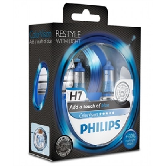 Philips H7 12V 55W ColorVision Blauw CVPBS2