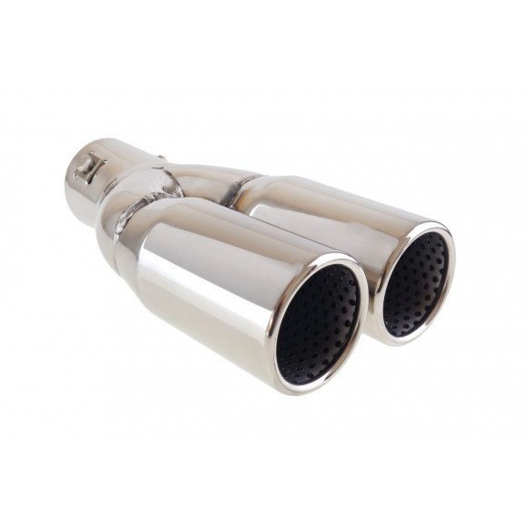Universeel RVS sierstuk 2x63mm- MT 004