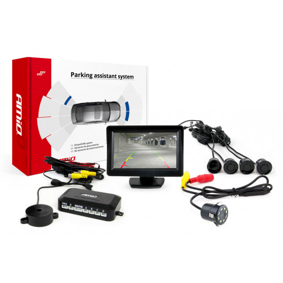 Parkeersensoren / Parkeerhulp met LCD scherm en Camera HD-315 | AM-01555