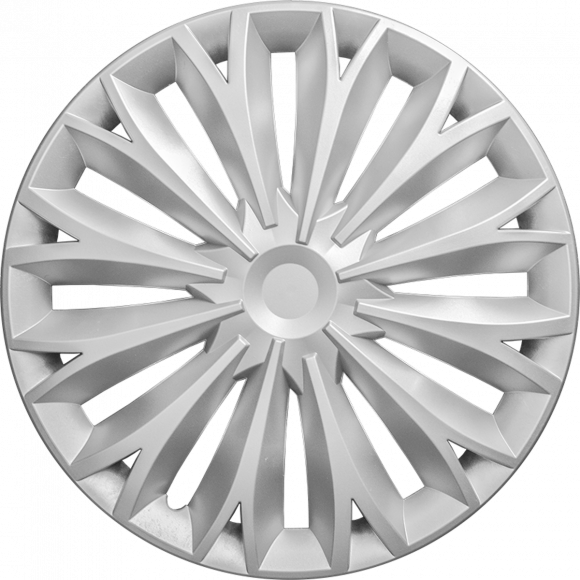 Wieldoppen Radiant zilver 15 inch - 4 stuks | CGWD201215