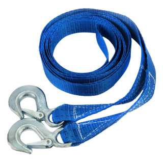 Amio Sleepkabel / Sleeptouw met haken - 4 meter en max 2500 KG  | AM-02009