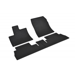 Rubber automatten voor Citroën Berlingo 3 (2018-heden), Fiat Doblò (2022-heden), Opel Combo E Life (2018-heden), Peugeot Partner (2019-heden), Peugeot Rifter (2018-heden), Toyota ProAce City Verso (5-zits) (2019-heden)