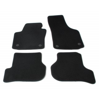 Automatten op maat - zwart velours - Seat Leon 1P 2005-2012