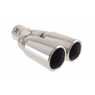 Universeel RVS sierstuk 2x63mm- MT 004