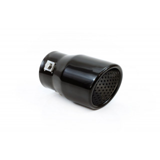 76mm RVS uiltaat sierstuk 1x63mm - MT 017B Zwart