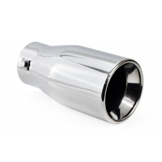 RVS uitlaat sierstuk 1x102mm - MT 018