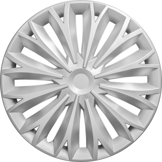 Wieldoppen Radiant zilver 15 inch - 4 stuks | CGWD201215